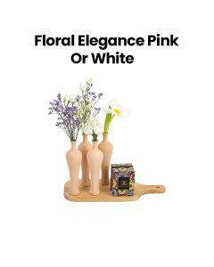 Floral Elegance | Pink/White