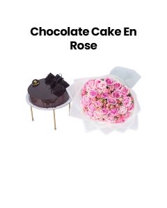 Chocolate Cake En Rose | Red & Brown