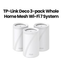 TP-Link Deco BE65 Mesh WiFi 7 System Tri-Band BE9300Mbps (3-Pack) | White