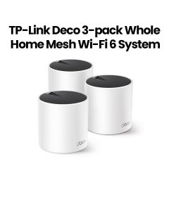 TP-Link Deco X55 Mesh WiFi 6 System AX3000Mbps AI-Driven (3-Pack) | White