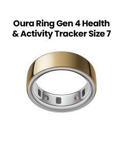 Oura Ring Gen 4 Smart Ring Health & Activity Tracker Size 7 | Gold | JZ90-54216-07