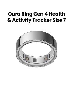 Oura Ring Gen 4 Smart Ring Health & Activity Tracker Size 7 | Silver | JZ90-54217-07