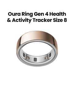 Oura Ring Gen 4 Smart Ring Health & Activity Tracker Size 8 | Rose Gold | JZ90-54219-08