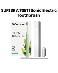 SURI SRWFSET1 Sonic Electric Toothbrush with UV Cleaning Travel Case, 40+ Day Battery | Green