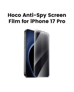 HOCO Signal Frosted Anti-Spy Film for iPhone 17 Pro – Black | DG6