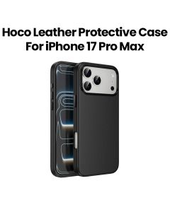 HOCO Leather Protective Case for iPhone 17 Pro Max – Dark Gray | DG29