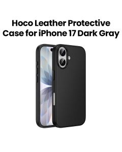 HOCO Leather Protective Case for iPhone 17 – Dark Gray | DG29