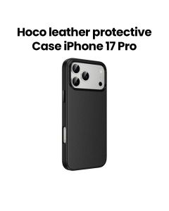 HOCO Leather Protective Case for iPhone 17 Pro – Black | DG29