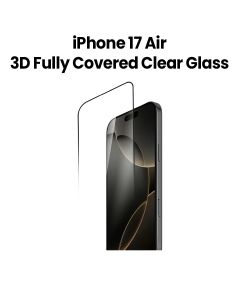 Momax 3D Fully Covered Glass Screen Protector for iPhone 17 Air 6.6-Inch – Clear | PZAP25F1LD