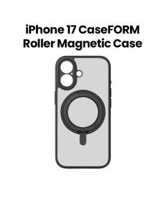 Momax Caseform Roller Magnetic Case for iPhone 17 6.3-Inch – Black | MRAP25SD