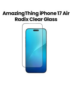 AmazingThing iPhone 17 Air 6.6-Inch 3D Fully Covered Radix Clear Glass – Clear | IP176.6ASGLA