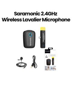 Saramonic Blink500 B5 2.4GHz Ultracompact Wireless Lavalier Microphone System with USB-C Receiver for Android Devices | Black