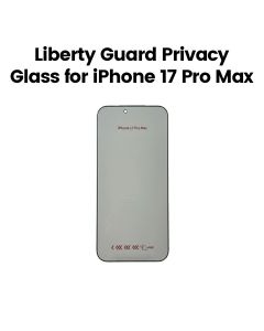 Liberty Guard iPhone 17 Pro Max 2.5D Privacy Clear Edge 3rd Gen Triple Reinforced Glass Black | LGPRV4F17PM