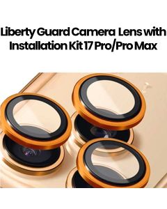 Liberty Guard iPhone 17 Pro/Pro Max Camera Lens with Installation Kit Orange Titanium | LGCLGL17S-OR