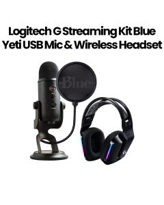 Logitech G Streaming Kit with Blue Yeti USB Gaming Mic & G733 Wireless Headset Black