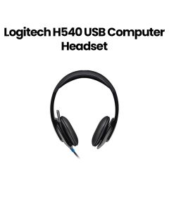Logitech H540 USB Computer Wired Headset Black