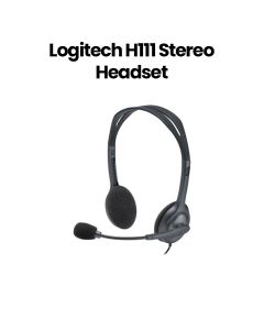 Logitech H111 Stereo Wired Headset with Microphone Black