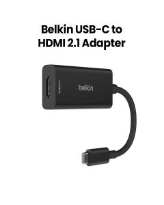 Belkin USB-C to HDMI 2.1 Adapter (8K 60 Hz HDR Compatible) | Black | AVC013BTBK