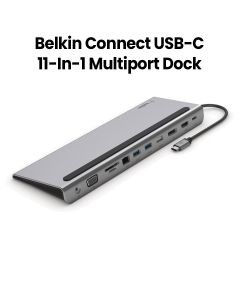 Belkin Connect USB-C 11-in-1 Multiport Dock | Grey | INC004BTSGY