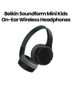 Belkin Soundform Mini Kids On-Ear Wireless Headphones with USB-C Charging | Black | AUD002BTBKV3
