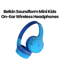 Belkin Soundform Mini Kids On-Ear Wireless Headphones | Blue | AUD002BTBL