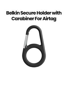 Belkin Secure Holder with Carabiner for AirTag | Black | MSC008BTBK