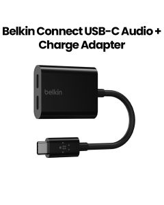 Belkin Connect USB-C Audio + Charge Adapter | Black | F7U081BTBLK