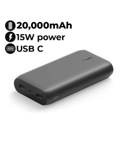 Belkin BoostCharge 20000 mAh Power Bank 15 W | Black | BPB003BTBK