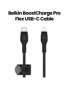 Belkin BoostCharge Pro Flex USB-C Cable with Lightning Connector 1 m | Black | CAA011BT1MBK