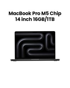 Apple 14" MacBook Pro with Apple M5 Chip, 10-Core CPU & 10-Core GPU, 16GB RAM, 1TB SSD | Space Black | MDE14ZS/A