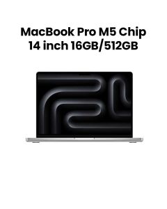 Apple 14" MacBook Pro with Apple M5 Chip, 10-Core CPU & 10-Core GPU, 16GB RAM, 512GB SSD | Silver | MDE44ZS/A