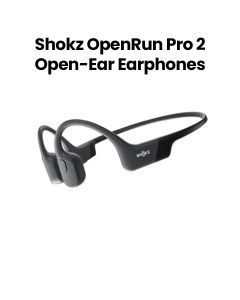 Shokz OpenRun Pro 2 Wireless Open-Ear Bone-Conduction Earphones – Black | S820-ST-BK