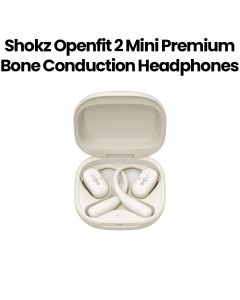 Shokz OpenFit 2 Mini Premium Bone Conduction Headphones – Beige | T920-ST-BG