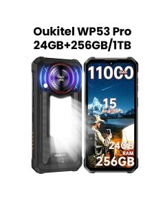 Oukitel  WP53PRO Rugged Smartphone Android 15 Unlocked 24GB+256GB with NFC & GPS – Black | Model
