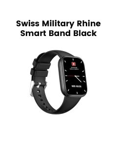 Swiss Military Rhine 3 Smart Band with Talking Feature & Heart Rate Monitor – Black |SM-BAND-RHINE3-BLKFBLKS