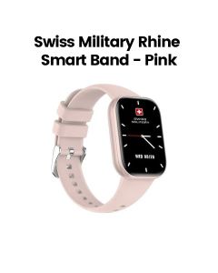 Swiss Military Rhine 3 Smart Band with Talking Feature & Heart Rate Monitor – Pink |SM-BAND-RHINE3-PNKFPNKS