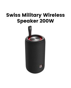  Swiss Military High Output Bluetooth Speaker – Black |SM-SPK-200W-18H
