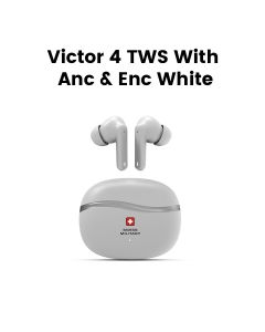Swiss Military Victor 8 True Wireless Earbuds – White |SM-VICTOR8-ANC-WL