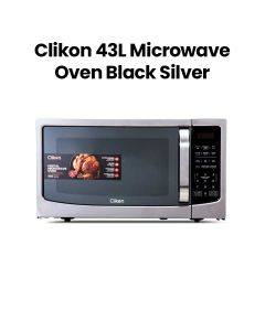 Clikon 43L Microwave Oven (Digital + Grill) – Black/Silver |CK4330