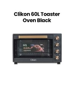 Clikon 60L Toaster Oven with Convection, Rotisserie & Light 1900W – Black |CK4362