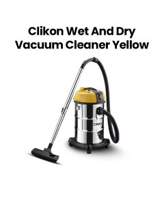 Clikon Wet & Dry Vacuum Cleaner 30L 2200W – Yellow |CK4445