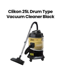 Clikon 25L Drum-Type Vacuum Cleaner with Copper Motor 2200W – Black |CK4424