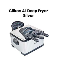 Clikon 4L Deep Fryer with Timer – Silver |CK374