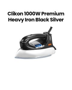 Clikon 1000W Premium Heavy Iron 2.7kg with Auto Shut-Off – Black/Silver |CK4135