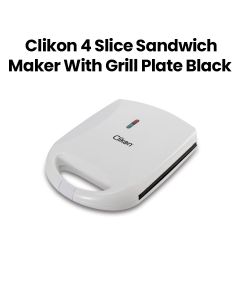 Clikon 4-Slice Sandwich Maker with Grill Plate 1400W – Black | CK2447