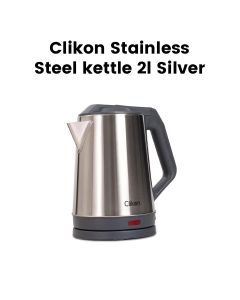 Clikon Stainless Steel Kettle 2.0L 1500W – Silver | CK5150