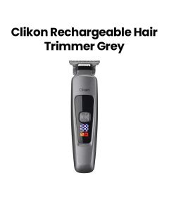 Clikon Rechargeable Hair Trimmer with 3 Combs – Grey | CK3365