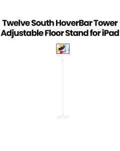 Twelve South HoverBar Tower Adjustable Floor Stand for iPad – White |TS-2209
