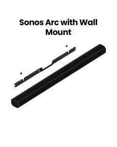 Sonos Arc with Arc Wall Mount – Black | ARC+ARC WALL MOUNT