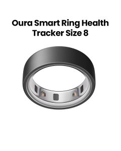 Oura Ring 4 Smart Ring Health Activity Tracker – Stealth (Ring Size 8) | JZ90-54218-08